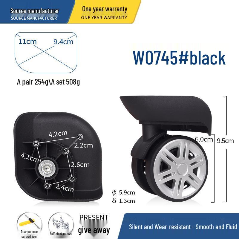 Rodas de Substituição Universal para Malas e Malas de Trolley
