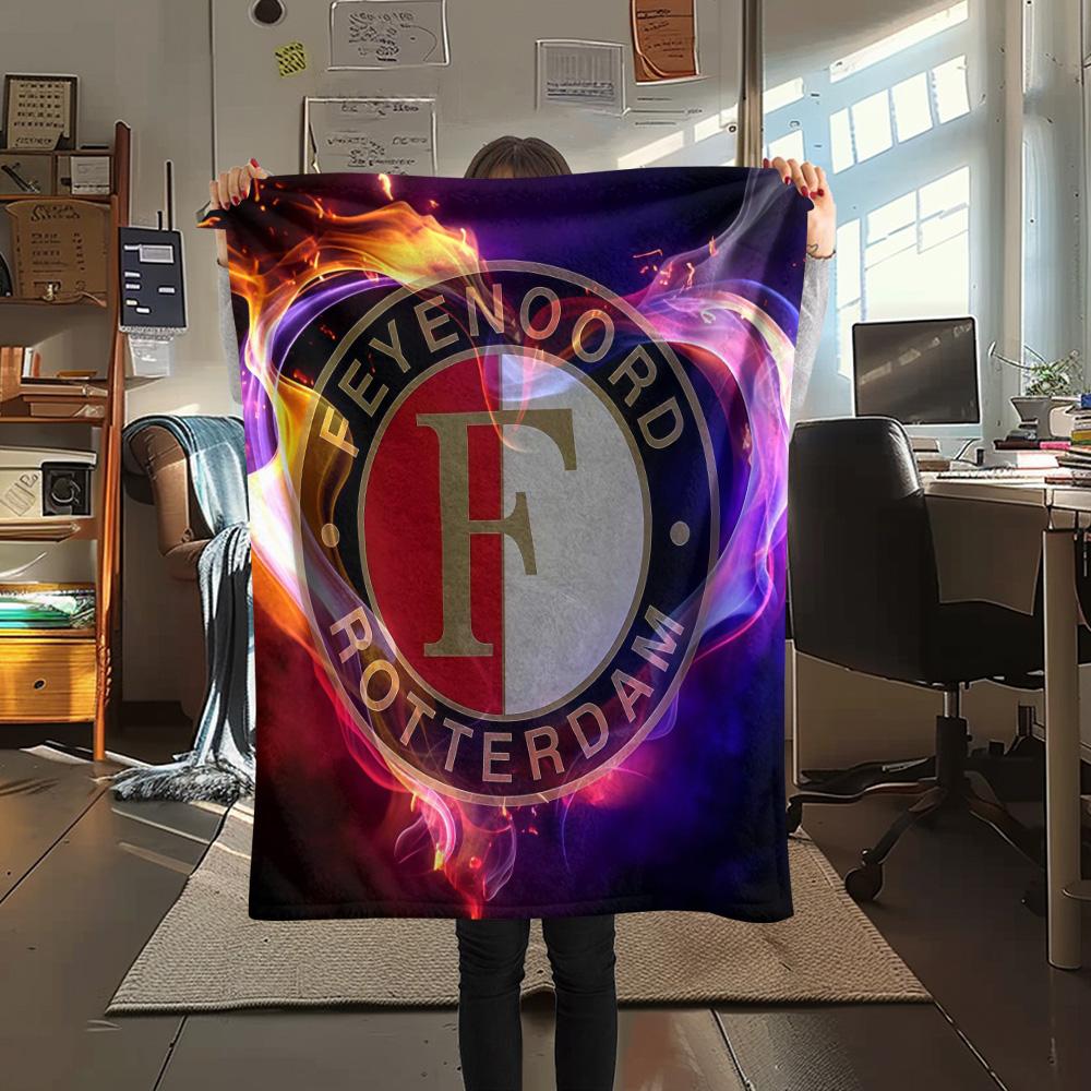 

Feyenoord logo Print FlAannel Blanket, High quality Comfortable for All Seasons, Home Decor, Warmth and Comfort 80cm x 120cm