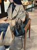 2025 Vintage geniune Leather pillow bag woman top-handle bag high quality work briefcase shoulder crossbody bag large capacity