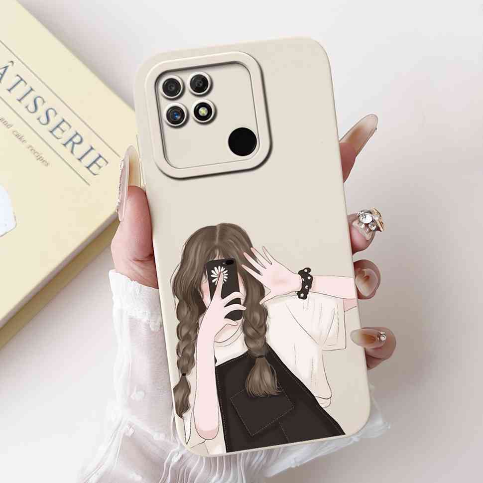 For Realme Narzo 50A Case RMX3430 Colorful Flowers Soft Silicone Cover For Oppo Realme Narzo50a 6.51" Fashion Protective Shell