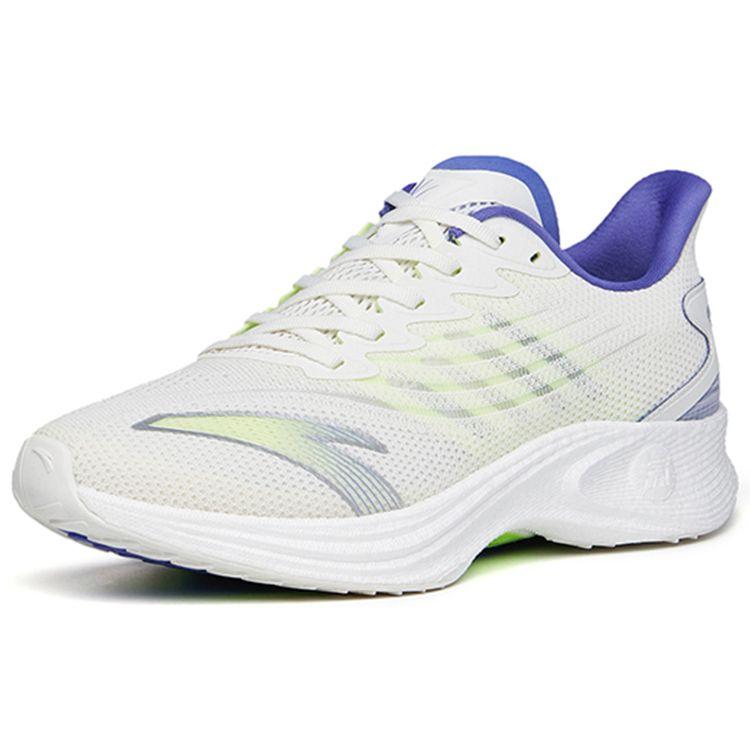 Anta Mach 2.0 Nitrogen Technology Shock Absorption Non-Slip Wear-Resistant Low-Top Running Shoes Men sneaker White Purple 112355583-4