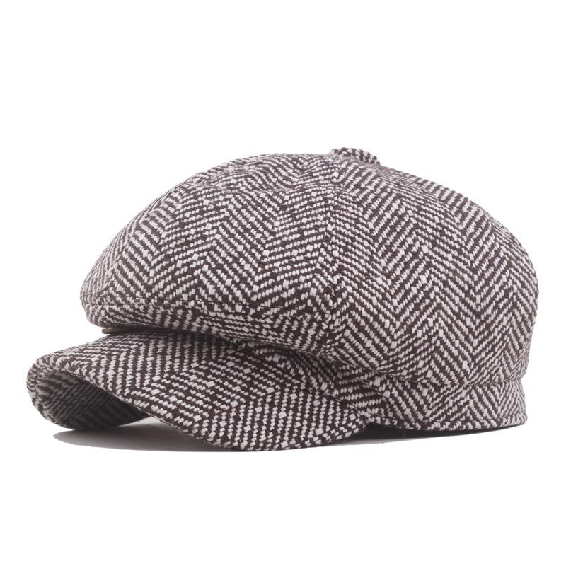 Casquette octogonale de newsboy Gang Sanglant Rasoir: Béret Automne/Hiver pour Jeunes Artistes