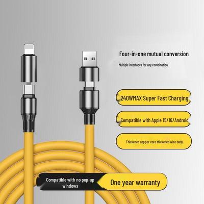 240W 1,5m Vier-in-Eins Datenkabel für Huawei, Xiaomi, Vivo und Oppo
