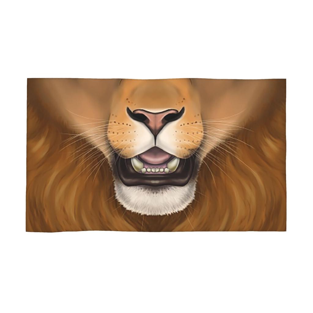 Maned Lion Face Soft Face Towel Quick Dry Pool Bath Cotton Towels Absorbent