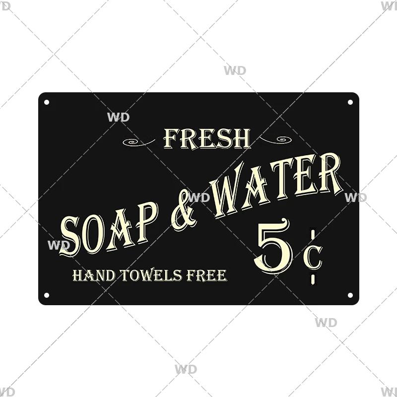 Classic Barber Shop Vintage Tin Signs Decorative Metal Plaque Metal Retro Wall Plates Salon Haircut and Shave Poster Wall Decor