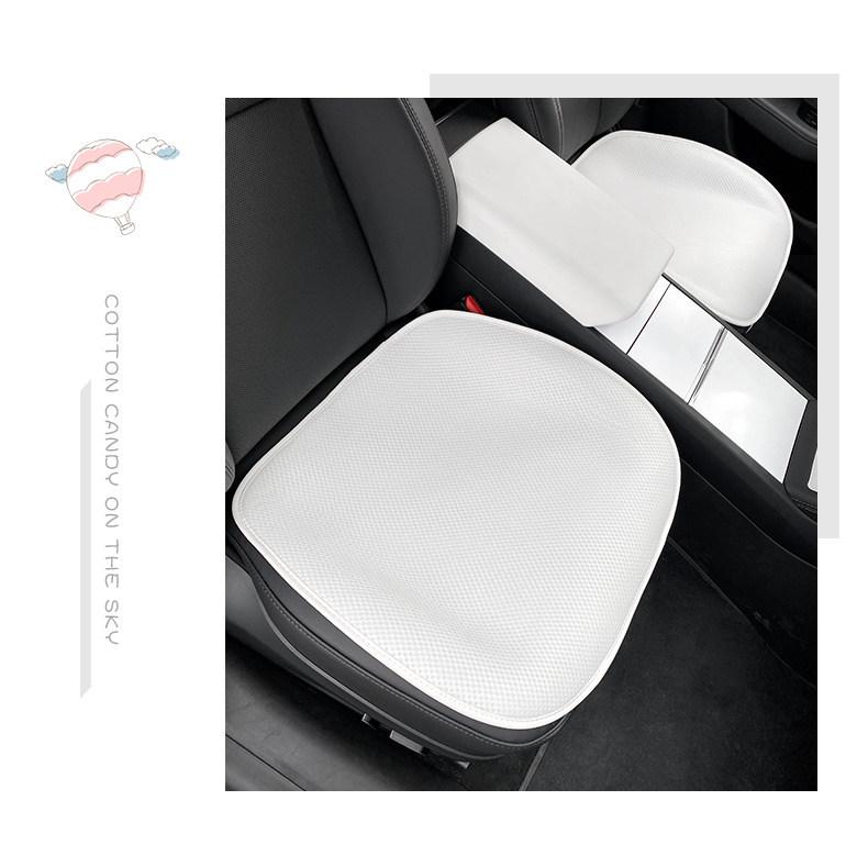 Tesla Model Y Refresh Seat Cushion Cover: Breathable, All-Season, Special Interior Modification.