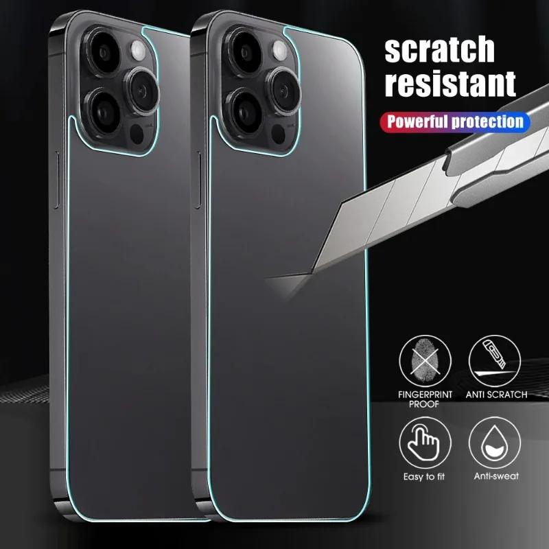For iPhone 16/16 Plus/16 Pro/16 ProMax Tempered Glass Screen Protector Film HD Clear Full Cover Camera Lens Back Protector Film