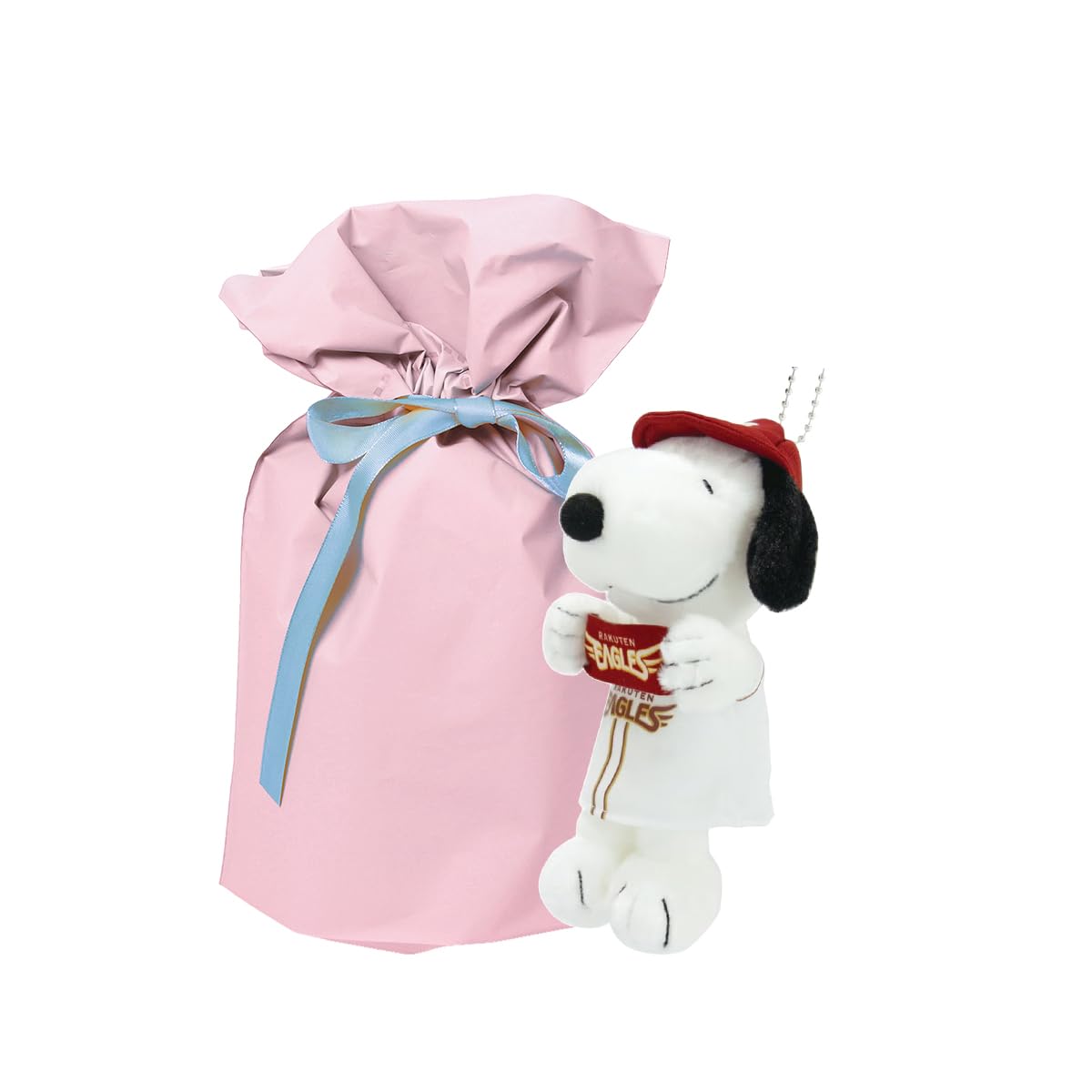 Yoshitoku Snoopy Plush Strap total Official Licensed Product of the Tohoku Rakuten Golden Eagles of the 12 professional baseball Comes in a gift bag