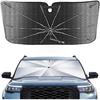 Portable Ford Explorer -2024 2025 Windshield Sunshade Umbrella With Bag, 2 In1 Ice Crystal Durable Compact Shade Umbrella UPF50+ UV Front Window Heat