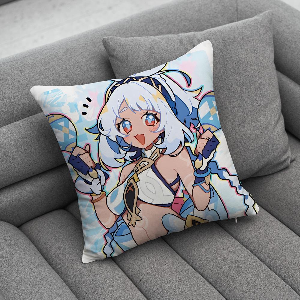 G-Genshin Impact Mualani Pillow Case Soft Cushion Cases for Farmhouse Sofa Decor Home Decorations and Protector