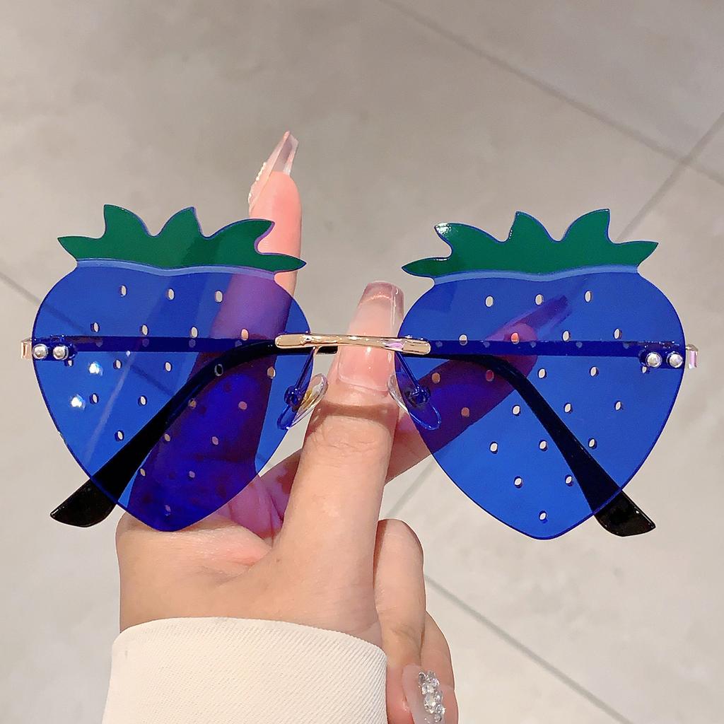 JYL TS Sunglasses UV Protection Frameless Strawberry Holiday/2861