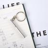 Portable Telescoping Tool Pen Metal Key Ring Creative Stainless Steel Keychain Ergonomic Ballpoint Pen School Office Supplies