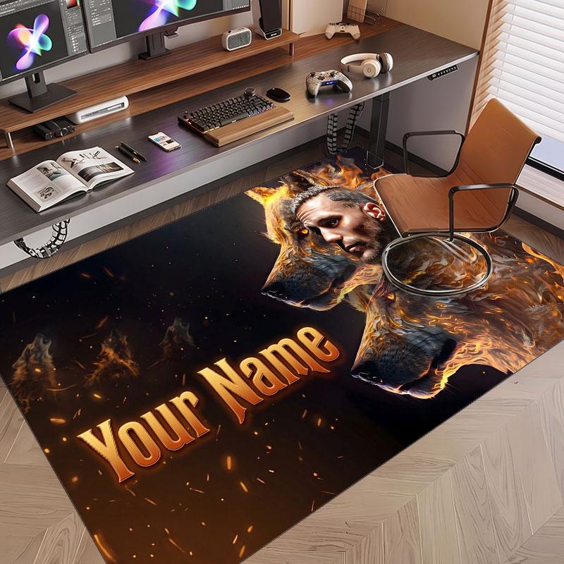 Custom Name Crystal Velvet Rug,Kontra K Comfortable Anti Slip Floor Mat For Room Decoration
