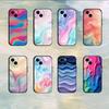 Gradient Silicone Phone Case For 17 16 15 14 13 12 11 Mini XS XR X 6S 6 Pro Max Plus Black Soft Cover
