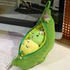 Caterpillar Simulation Pea Pod Plush Doll Lifelike Plants Kidney Bean Plush Toy  Couple gift