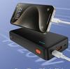 Powerbank 20000mAh Airpow 20W mit USBA USBC Kabel 50cm schwarz