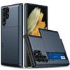 For Samsung Galaxy S25 S24 Ultra S23 S21 S20 FE S22 Plus A55 Case Slide Armor Wallet Card Slot Cover for Galaxy Note 20 Ultra