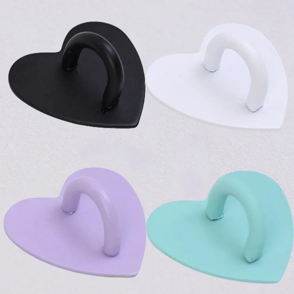 Cellphone Finger Ring Holder Adhesive Metal Phone Heart Shaped Stand Hooks Charms Clasp for DIY IPhone Case IPad Tablet Supplies