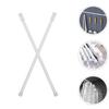 2Pcs Sturdy Iron Expandable Curtain Rod Multi Use Telescoping Tension Pole for Bathroom Kitchen Closet Clothes Rail Home Decor