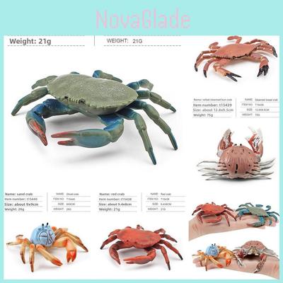 PVC krabmodel met zeedieren voor educatieve aquariumdecoratie en speelgoed voor kinderen