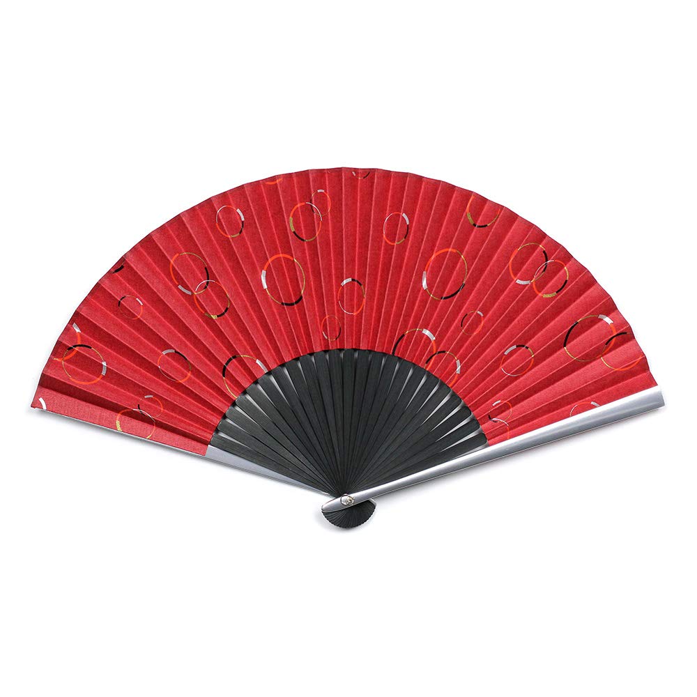 

Складной веер Taniguchi Shoudo с алюминиевыми спицами и кольцом Уникальный складной веер с алюминиевыми спицами [Wagami Koji] Женский (Рин)