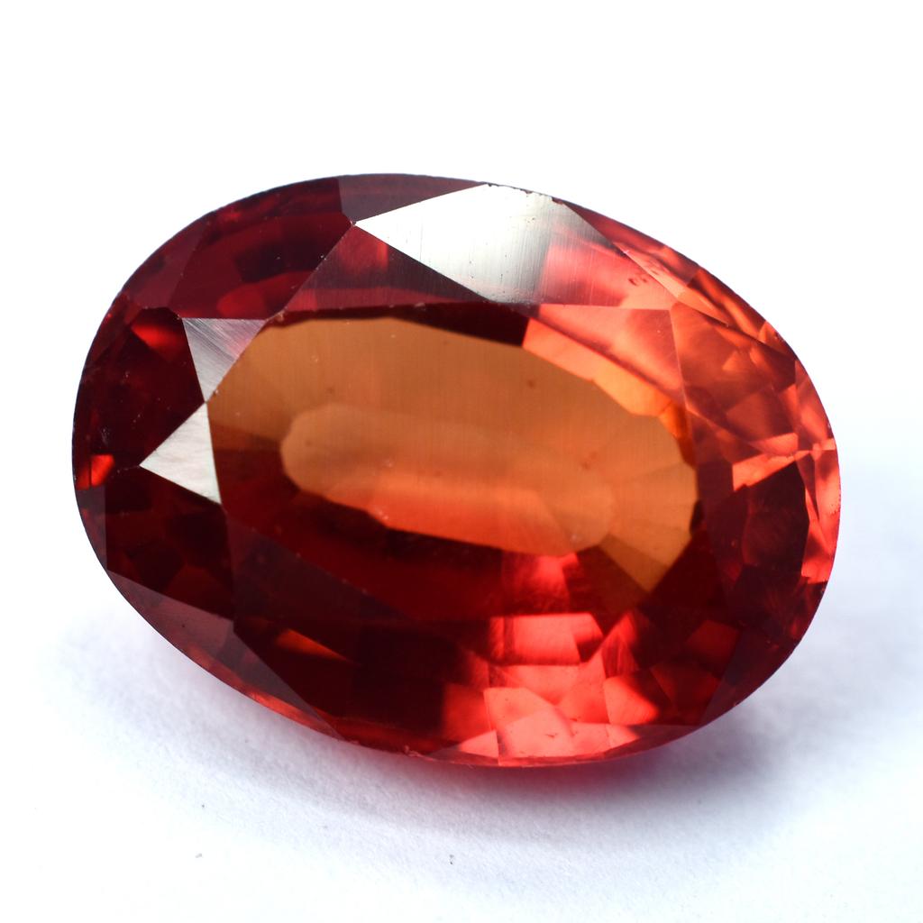 CERTIFIED Orange Oval Cut Sapphire 10.5 Ct Natural Ring Size Loose Gemstones