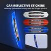 For Toyota 4Pcs Car Door Sticker Safety Warning Reflective Sticker Auto Accessories Crown GR Corolla YARIS Auris C-HR Hilux Vios