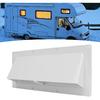KIMISS RV Range Hood Vent Cover for Camper Trailer, White Sidewall Exhaust Vent with Lockable Clips