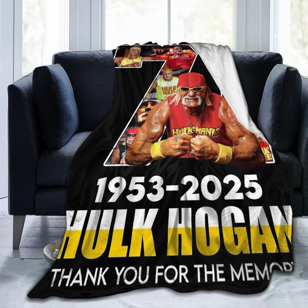 Hulk Hogan Legend Memorial Wrestling Blankets Fleece  Winter  Multi-function Soft Throw Blanket for Bed Couch Bedspread