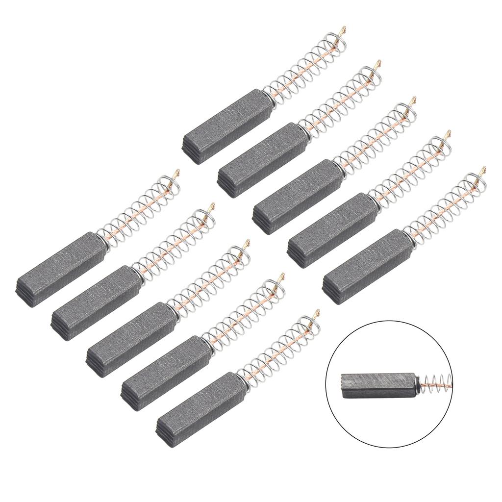 Spazzole di Carbone ad Alte Prestazioni per Motori Elettrici Confezione da 10 Dimensioni 20mm x 5mm x 5mm Componenti Essenziali per Utensili Elettrici