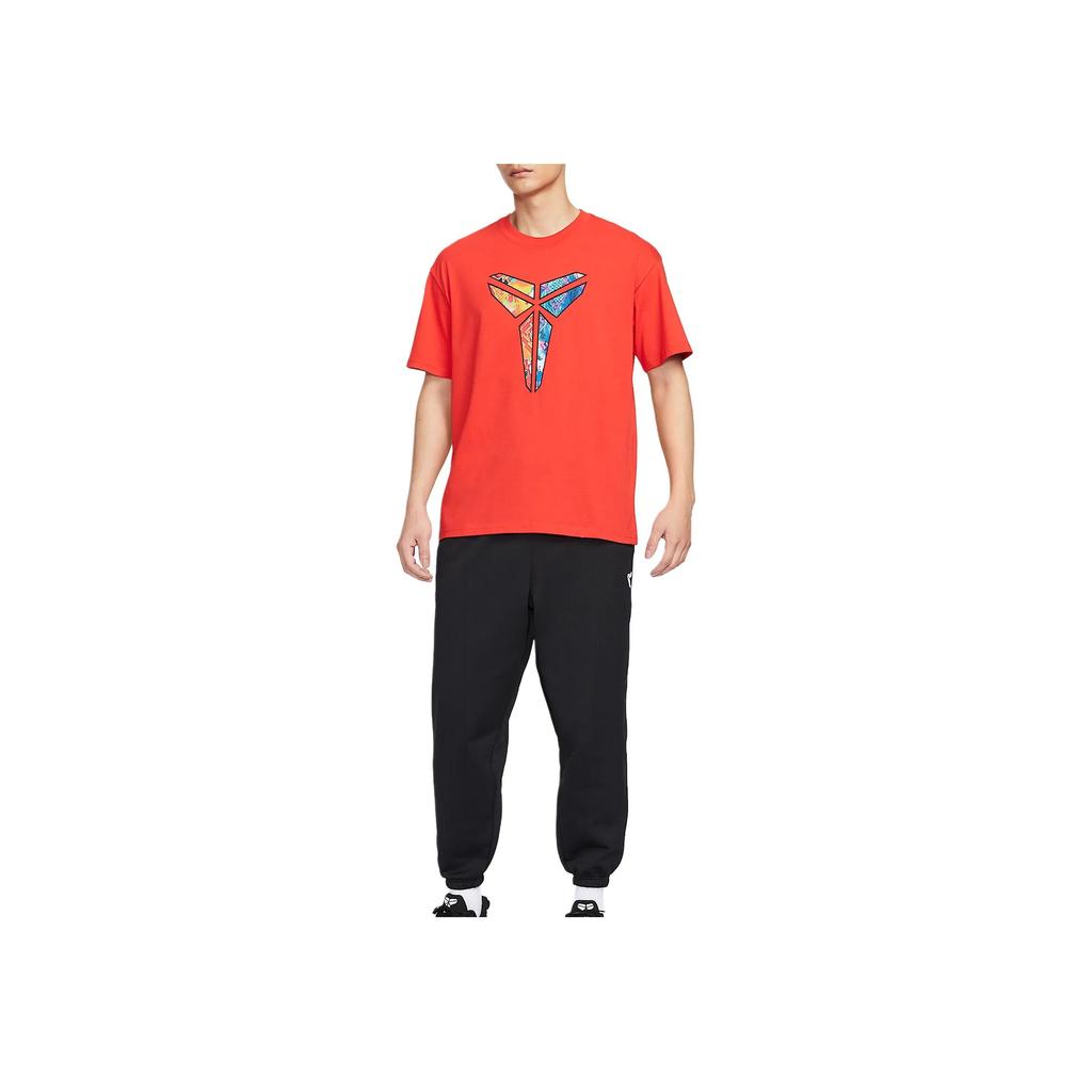 Nike Max90 SS25 Kobe Locker Einfaches Bequemes Kurzarm-T-Shirt Herren Tops Challenge-Rot HJ3423600