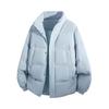 Men's And Women's Casual Solid-color Stand-up Collar Jackets, Men's Loose And Thick Cotton Jackets With Large Pockets