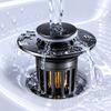 Push Up Sink Stopper for Bathroom, Press Type Spring Plug