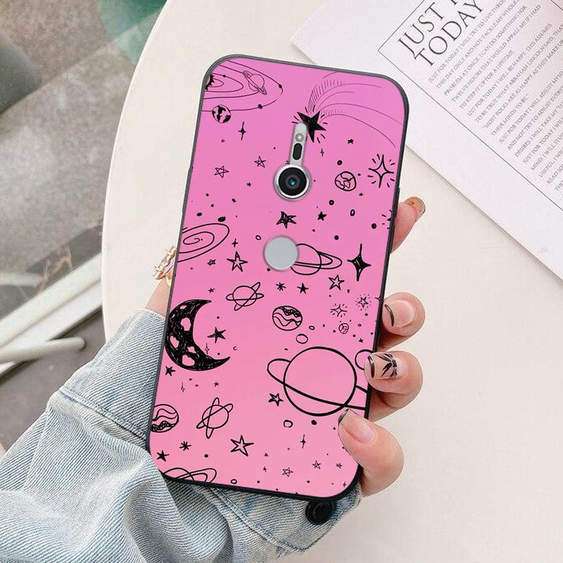 For Sony Xperia XZ1 XZ2 XZ4 Phone Case astronaut Cartoon Silicone Back Cover For Sony XZ2 XZ 4 2 1 X XA2 XA3 Plus Funda Coque