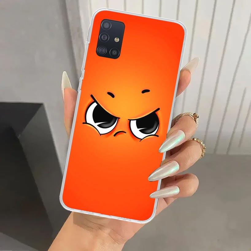 Funny Face Cute Phone Case for Samsung Galaxy A52 A32 A22 A12 A02S A50S A30S A10S Note 20 Ultra 10 Plus S10 A31 A20 A71 A72 Gala