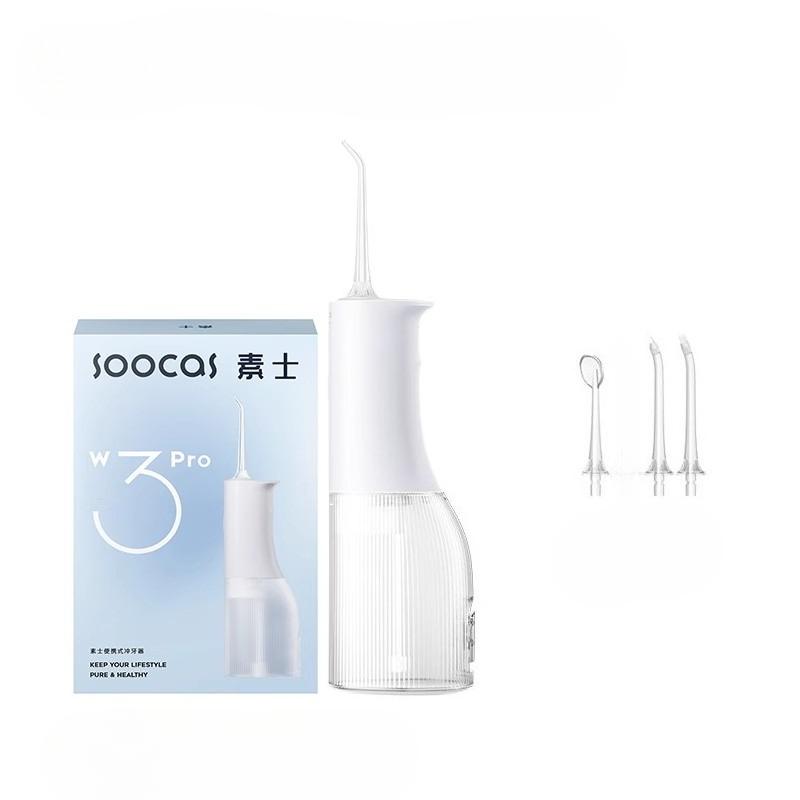 

SOOCAS W3 Pro Water Flosser Teeth 4 Type Nozzle Cleaner Oral Irrigator Type-c Rechargeable Cleaner 7 Modes Water Tank Removeable белый