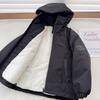 Boys Winter Fleece Lined Jacket Kids Warm Windproof Coat Thick Hooded Outerwear