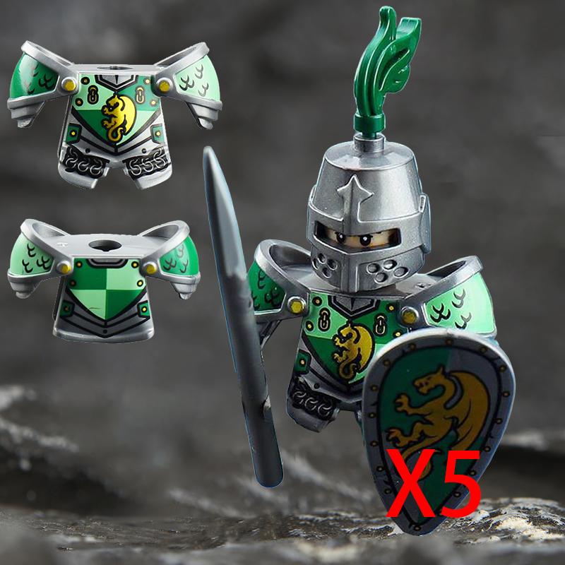 Středověký Vojenský Řím Válka Akční Figurky Armádní Figurky Stavební Kostky Helma Zbraně Příslušenství Děti na Hračky Dárky