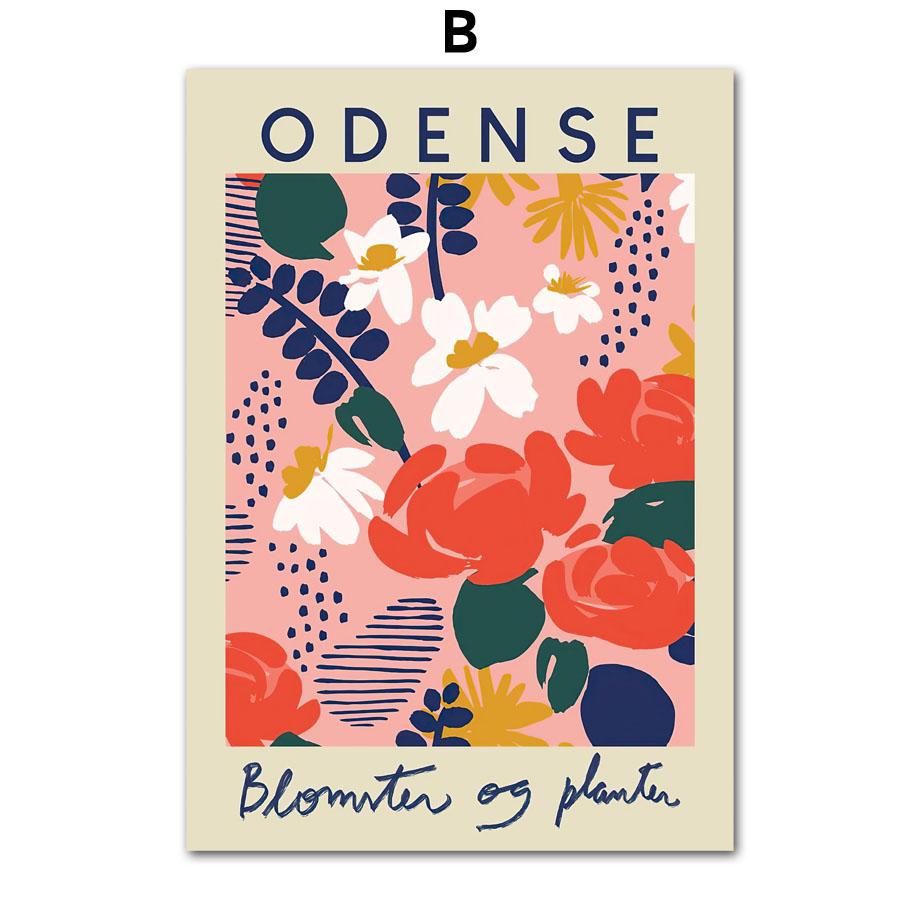 Nordic Poster Und Drucke Abstrakte Bunte Blume Vase Vintage Wand Kunst Leinwand Malerei Wand Bilder Für Wohnzimmer Dekor