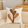 1PC LOZUJOJU Nordic Retro Style Plush Embroidered Pillowcase Halloween Style Cushion Cover for Sofa Living Room Bedroom Home Decor