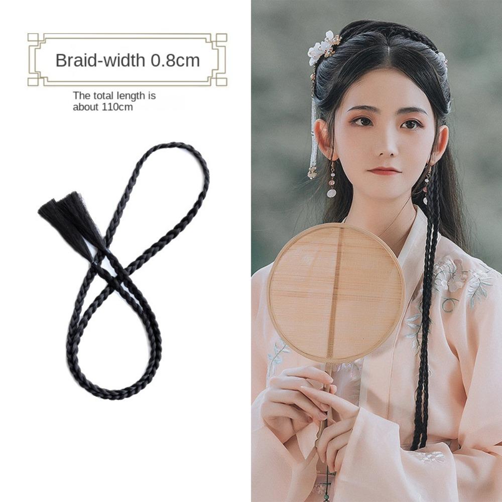 Tool Hair Accessories Twist Braid Wig Hanfu Cosplay Hair Pieces Braided Hair Rope Long Braided Hair