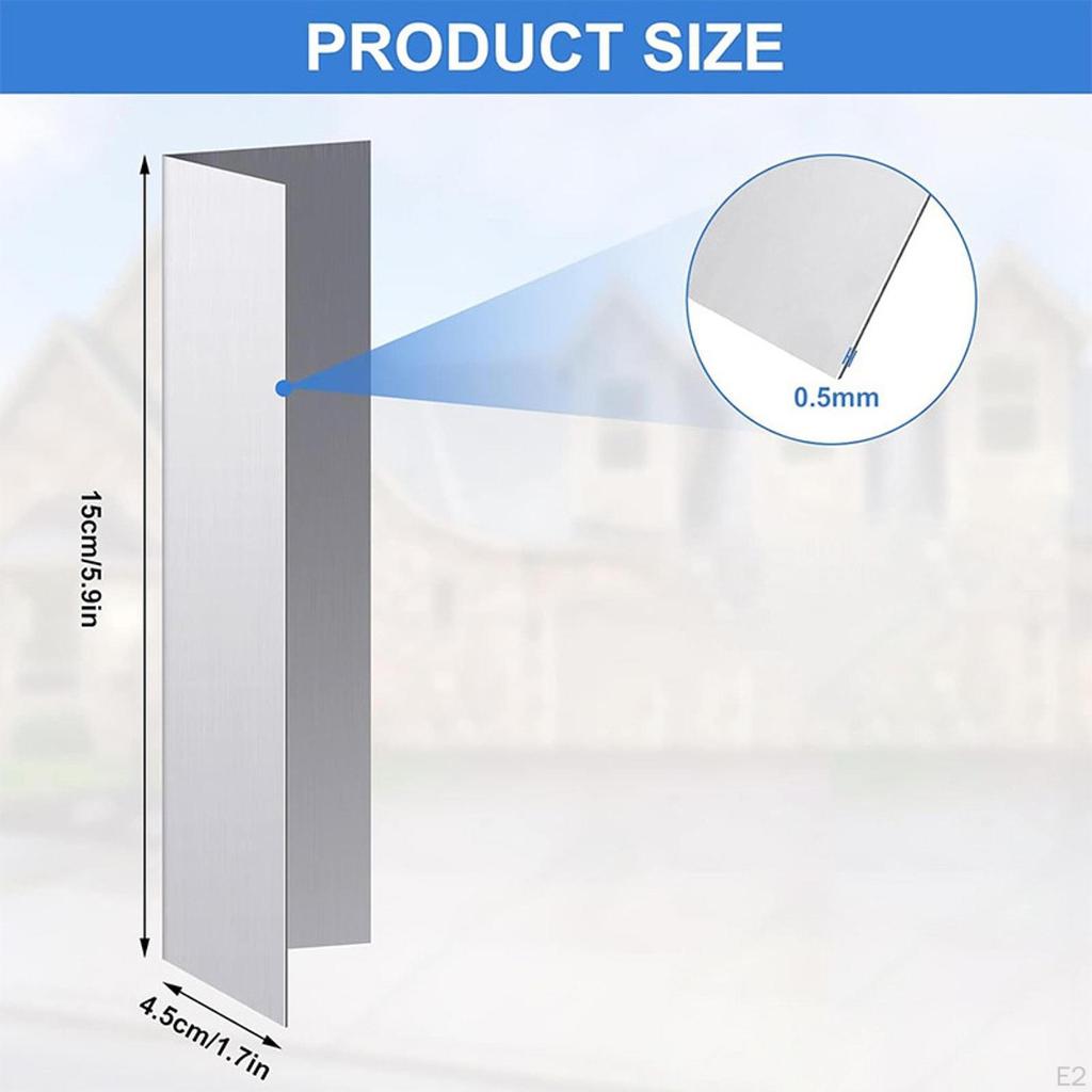 4 Pieces Garage Door Seal Guards Weather Stripping Multipurpose Easy Install Threshold Seals