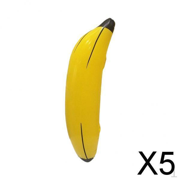 

5xНадувной банан-лапша Водонепроницаемый и прочный Отлично подходит для общежития, украшения для вечеринки 60см