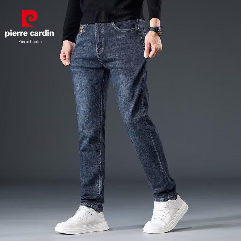 Pierre Cardin Men's Stretch Straight-Leg Jeans