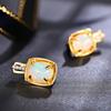 TBJ 100% Ethiopia Natural Opal Earrings 925 Sterling Silver Fine Gemstone  Jewelry for Women Wife Nice Birthday Gift