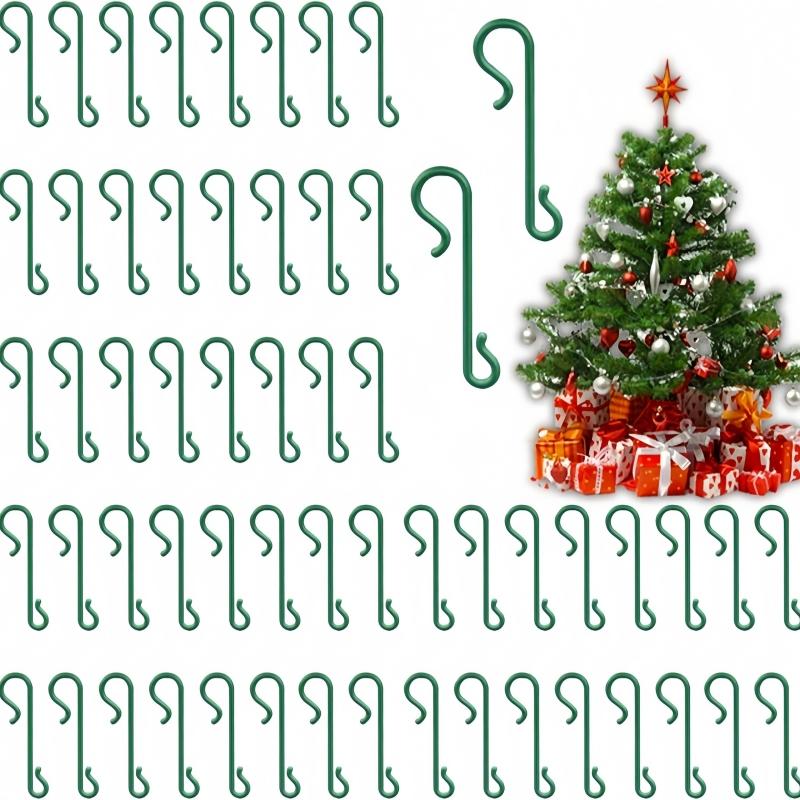 200 Pieces Christmas Tree Hooks, S Shape Christmas Ball Hooks, Christmas Tree Hangers, Christmas Tree Decoration Hooks