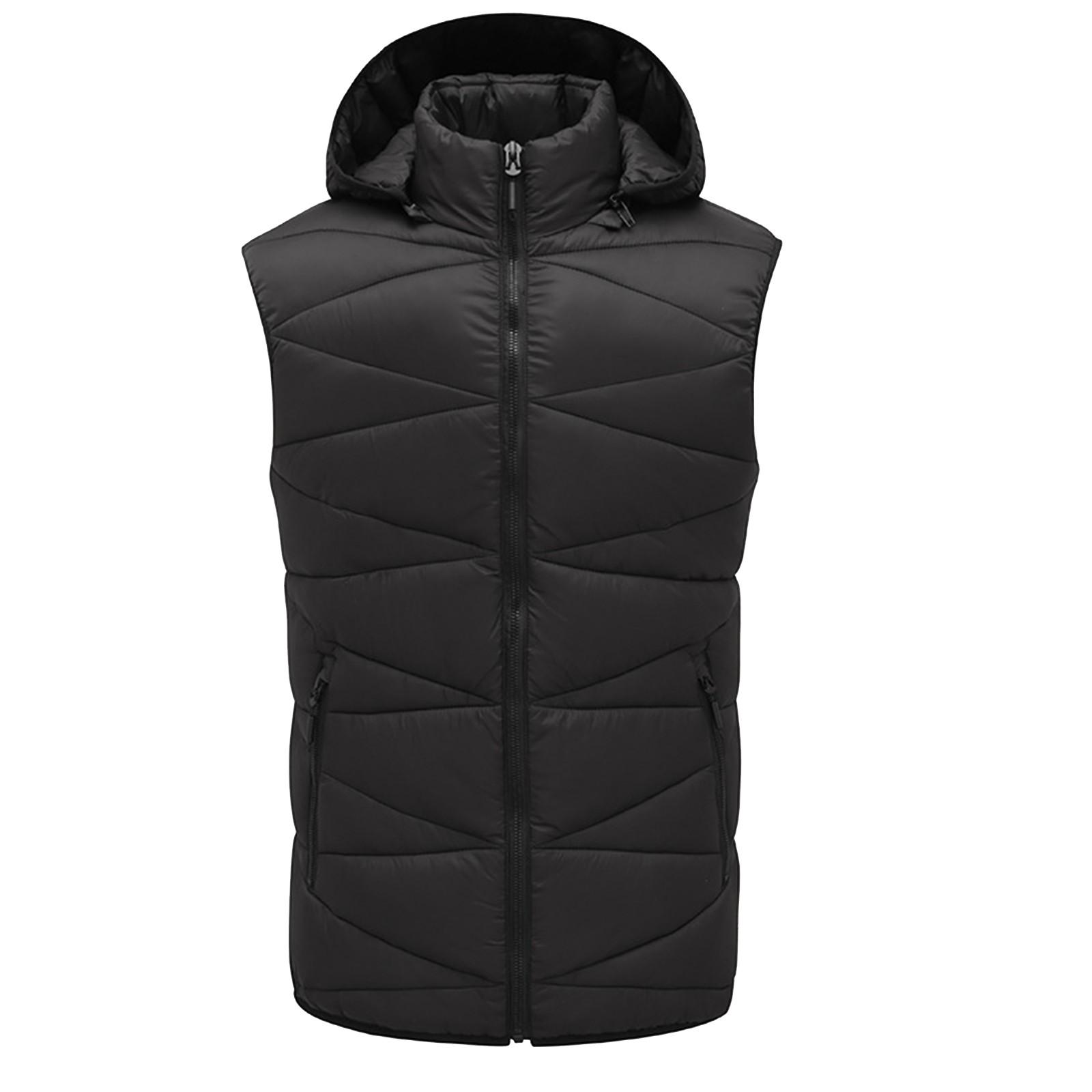 

Мужской жилет на осень и зиму, новое легкое хлопковое пальто, повседневный хлопковый костюм без рукавов XXXL чёрный