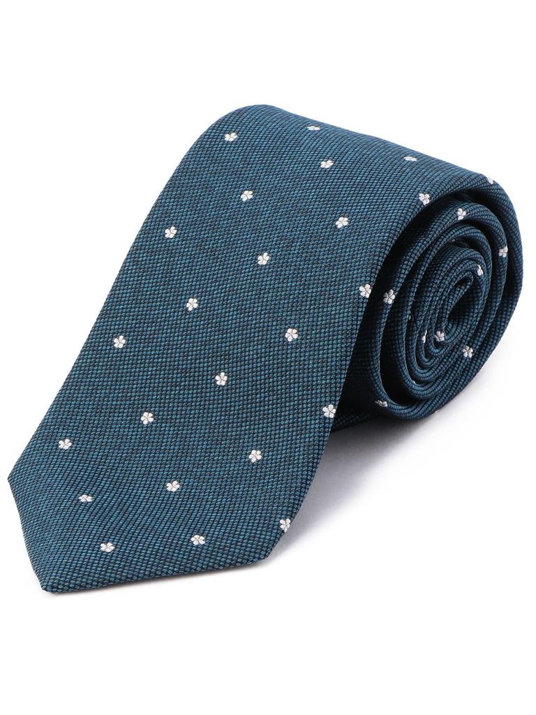 [Ships] Necktie, One-Point Flower Design, Common Pattern, Men's Necktie, 118232610, Dark Green, ONE SIZE