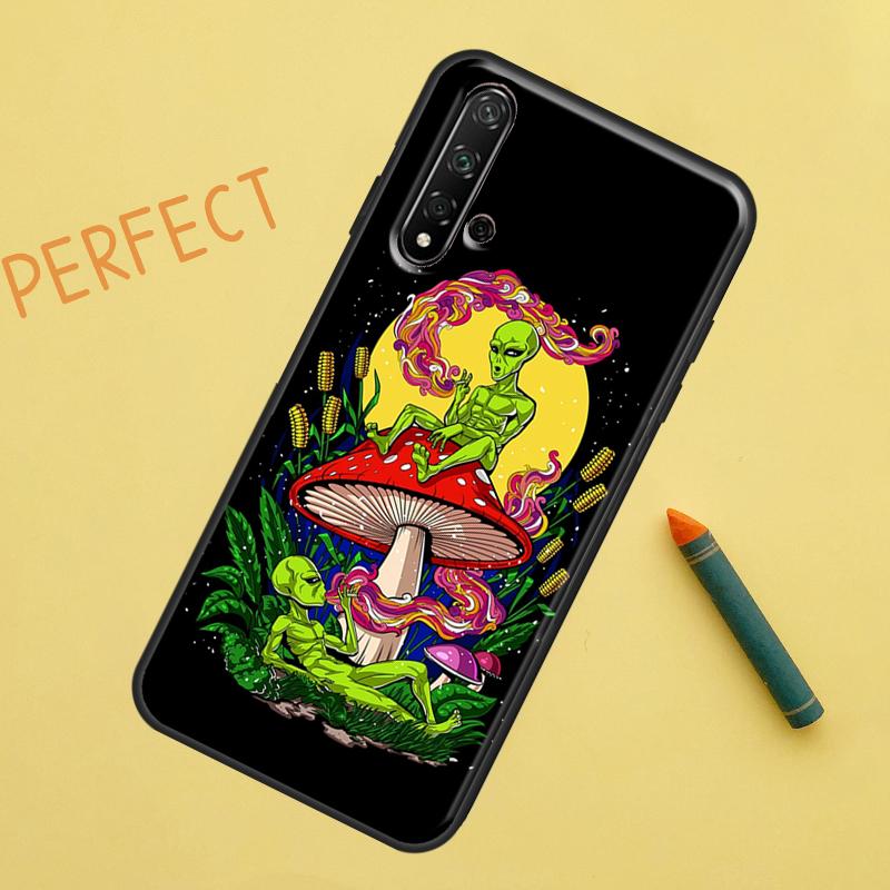 Mushroom Moon Shroom Farmer For Huawei Nova 8i 12i 11i 12s Y73 Y72 Y61 Y91 Y90 Y70 Y60 9 10 SE P30 P40 Lite P60 Pro Case