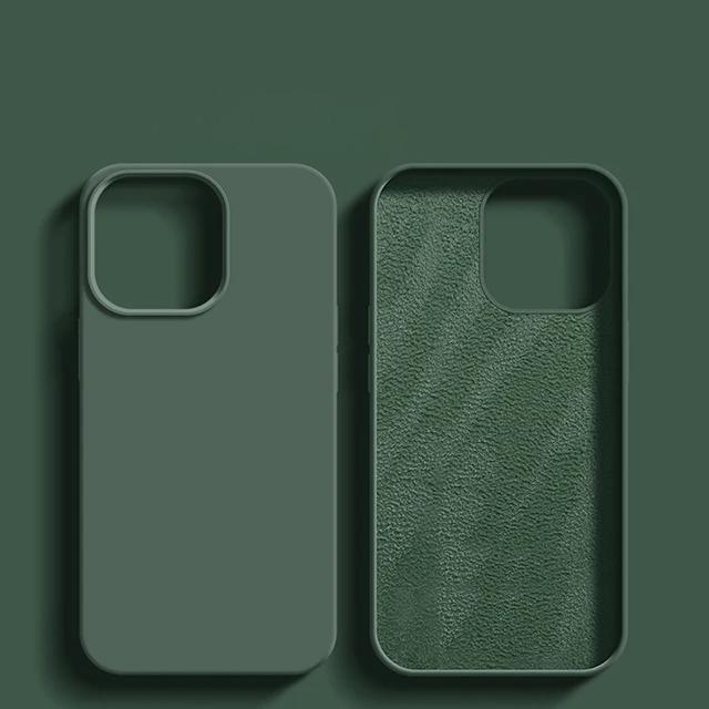 Luxury Shockproof Case For 11 12 13 14 15 16 17 Pro Max 17 Air Plus Liquid Silicone Cases Cover Phone Accessories